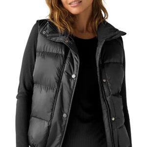 Coach Sleek Black Puffer Vest